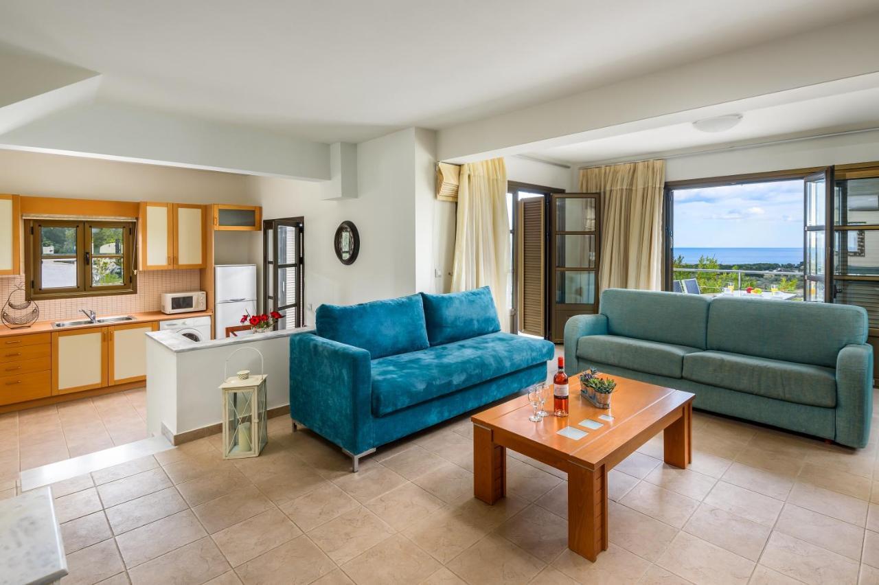 Aegean Blue Villa'S Kalathos Bagian luar foto
