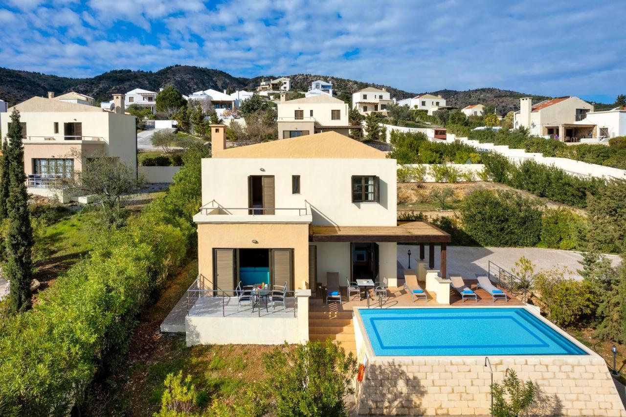 Aegean Blue Villa'S Kalathos Bagian luar foto