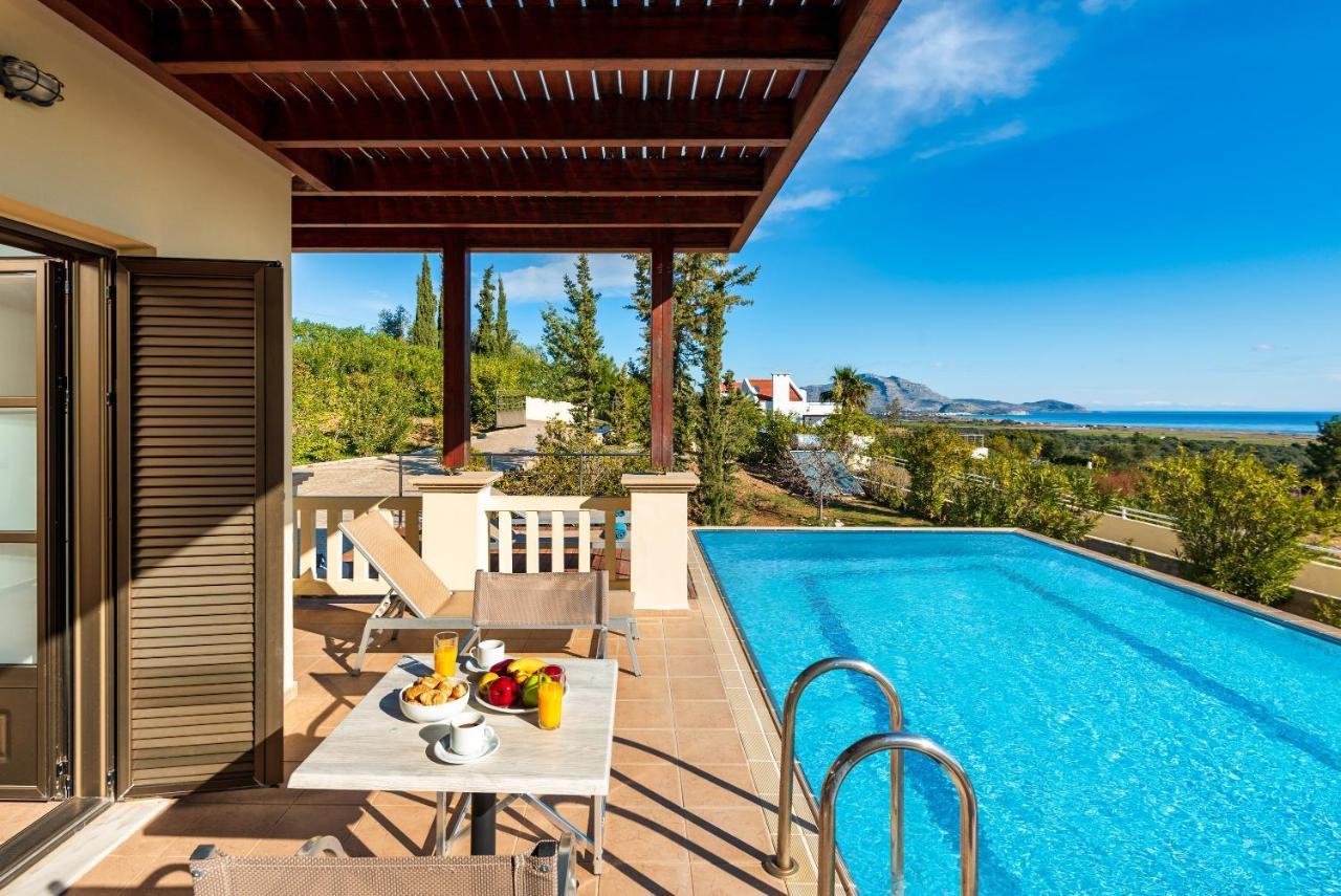 Aegean Blue Villa'S Kalathos Bagian luar foto