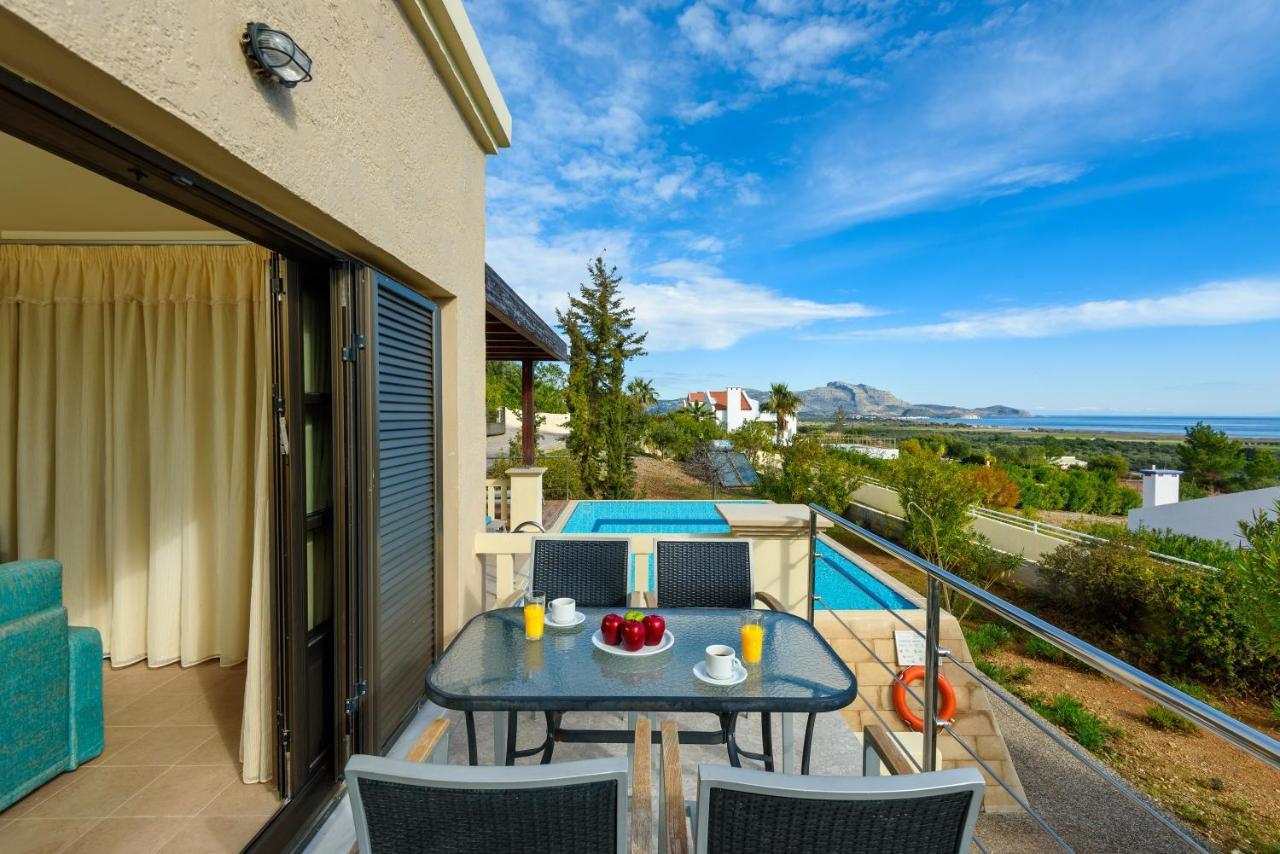 Aegean Blue Villa'S Kalathos Bagian luar foto