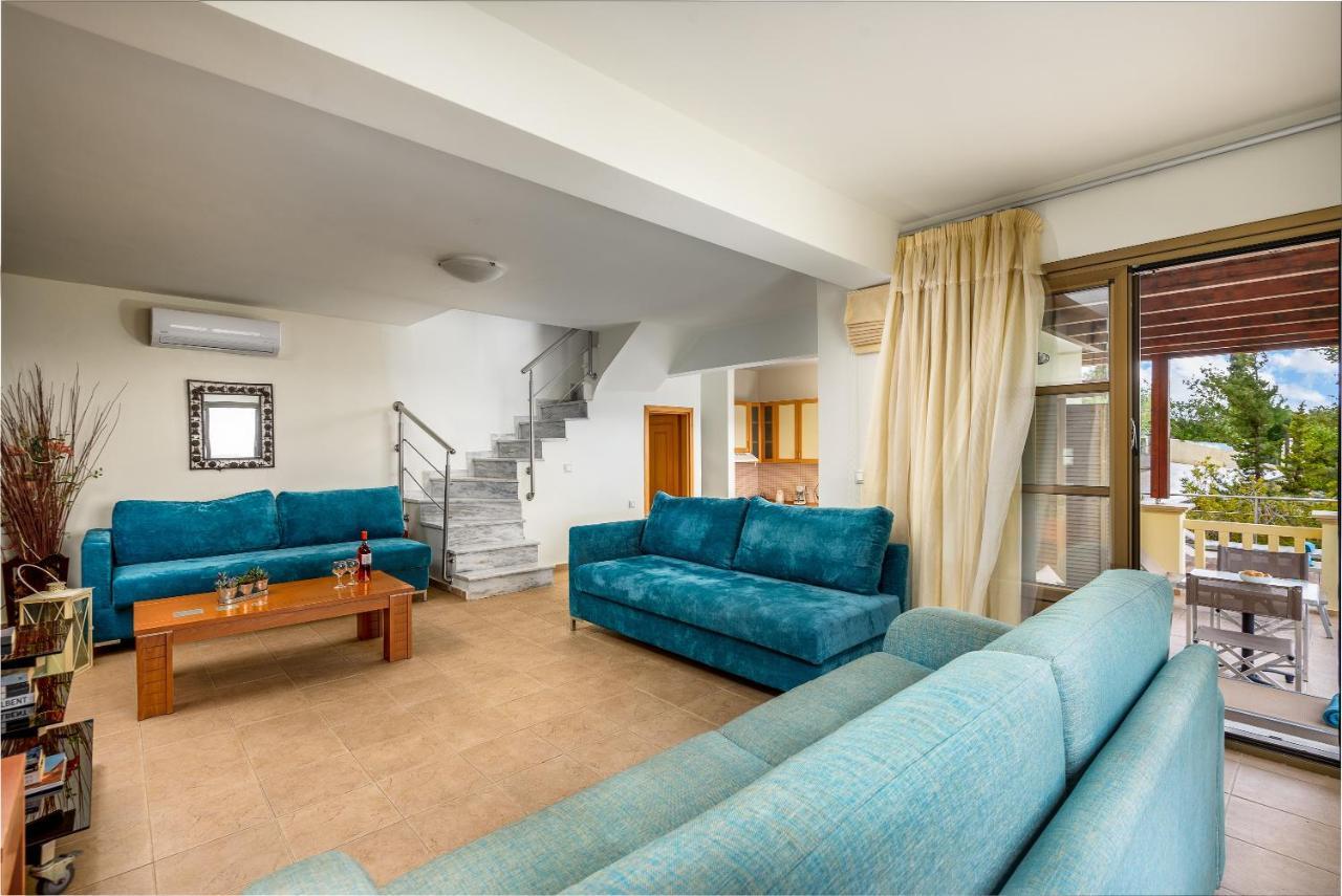 Aegean Blue Villa'S Kalathos Bagian luar foto