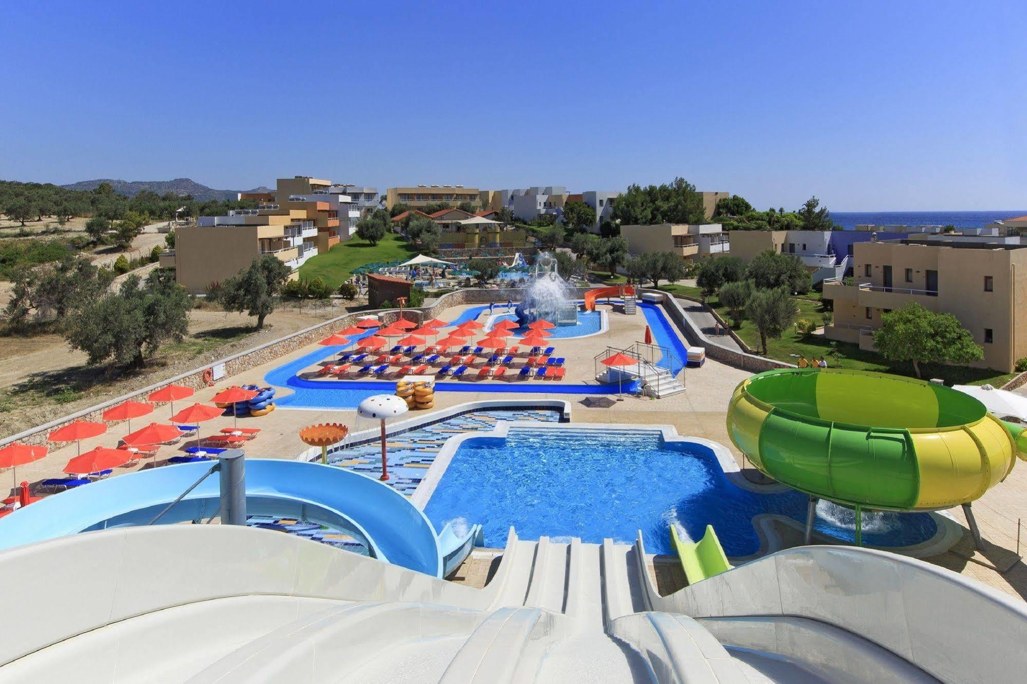 Aegean Blue Villa'S Kalathos Bagian luar foto